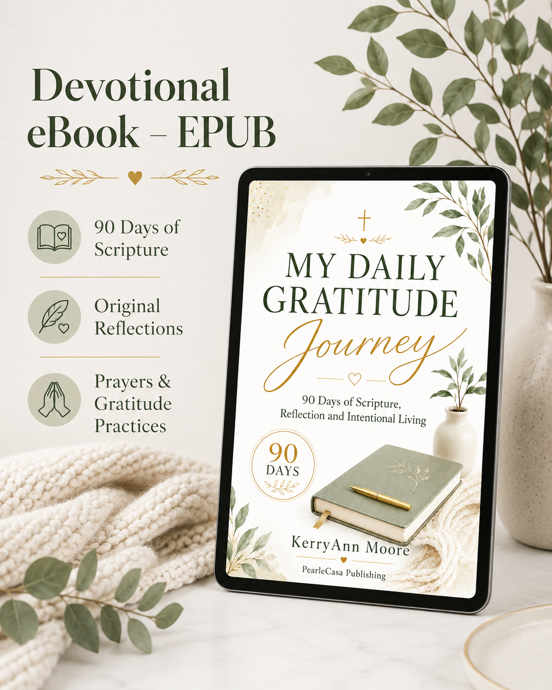 My Daily Gratitude Journey: 90 Days of Scripture, Reflection and Intentional Living